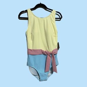 Striped Lands End Swimsuit